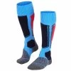 Falke SK1 Womens Ski Sock Blue Note -Ski Gear Sale 16507 6545