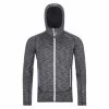 Ortovox Mens Space Dyed Grey Fleece Hoody -Ski Gear Sale 2019 20 ortovox mens space dyed fleece hoody black raven