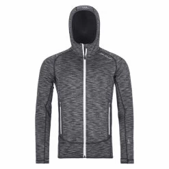 Ortovox Mens Space Dyed Grey Fleece Hoody