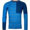 Ortovox 185 Rock'N'Wool Merino Long Sleeve Mens Thermal Top -Ski Gear Sale ortovox 84102 52801 185 rocknwool long sleeve m just blue b 01 1